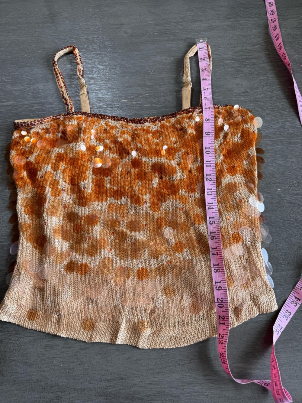 Boston Proper Copper Sequin Tank Top - Picture 10 of 10